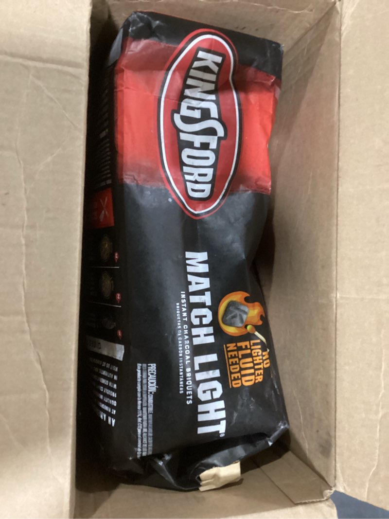 Condition photo showing Good Condition for kingsford match light instant charcoal briquettes, bbq charcoal for grilling, ready in 10 minutes, no lighter fluid or starter needed, 12 lbs