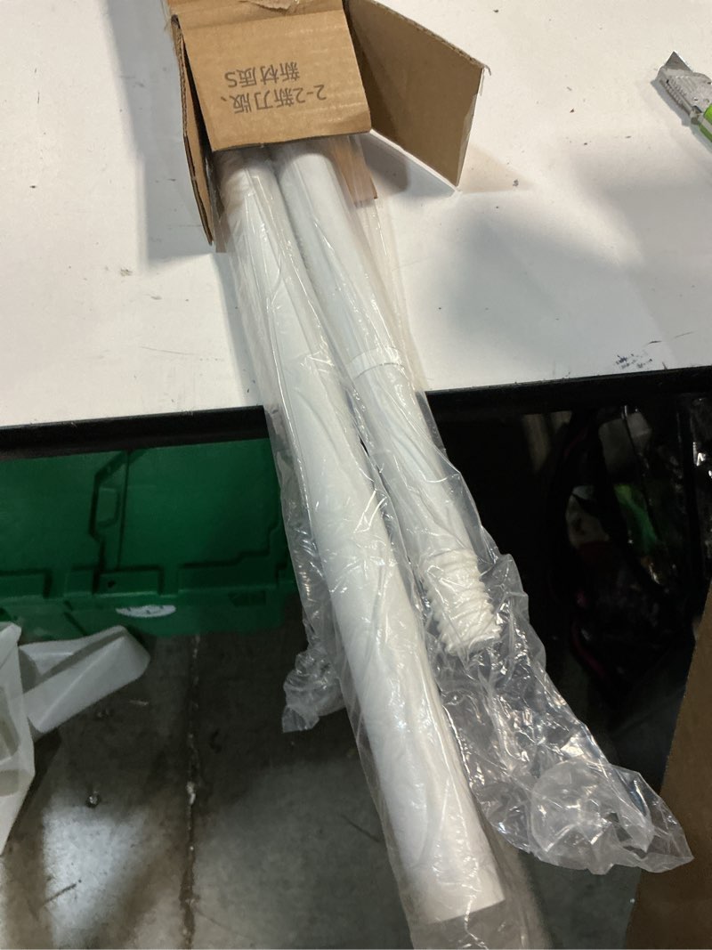 Condition photo showing Good Condition for Long Tension Rod 39-144inch White Tension Curtain Rods no Drilling 1.26" Diameter Adjustable Outdoor Curtain Rod for Windows,Shower,Patio,Doorway,Heavy Duty Spring Rods 41" to 144" White