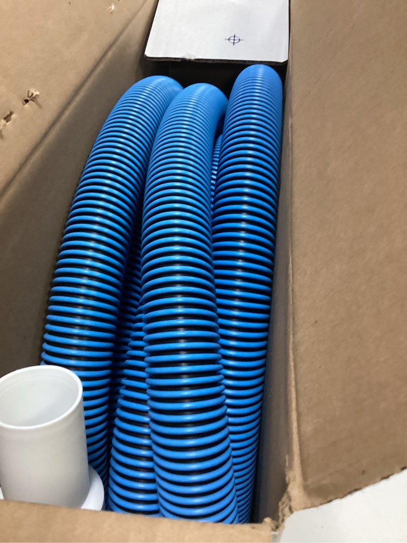 Condition photo showing Good Condition for poolmaster manual pool vacuum hose, 30 ft x 1-1/2” for inground & above ground pools, not for automatic cleaners, kink-free, heavy duty pool cleaner hose with swivel cuff – made in usa hose 30.0