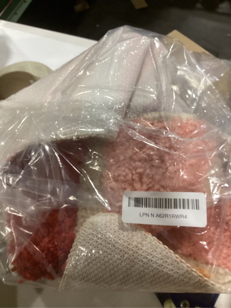 Condition photo showing New/Like New for NOTASA Boho Bathroom Rugs Half Circle Bath Mat Cute Bohemian Bath Rug for Bedroom Small Carpet Home Decor Non-Slip Semi Round Shower Rug Funny Washable Indoor Floor Door Mat Sun Retro 16x30inch