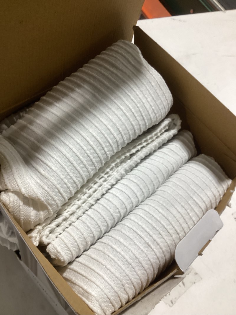 Condition photo showing Good Condition for origin 21 84-in ivory blackout interlined grommet curtain panel pair