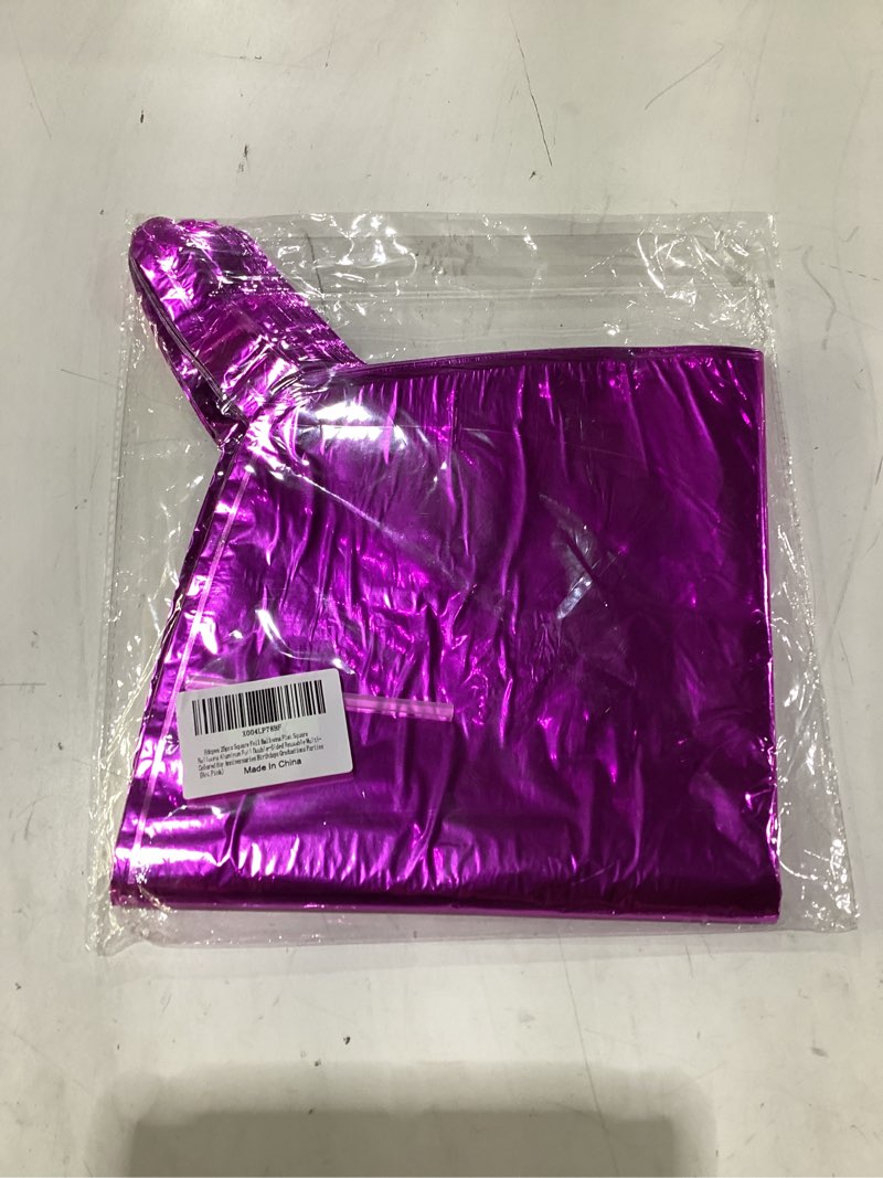 Condition photo showing Good Condition for black square foil balloons 25 pcs metallic black balloons wall backdrop for new year graduation birthday bridal shower party arch backdrop decorations