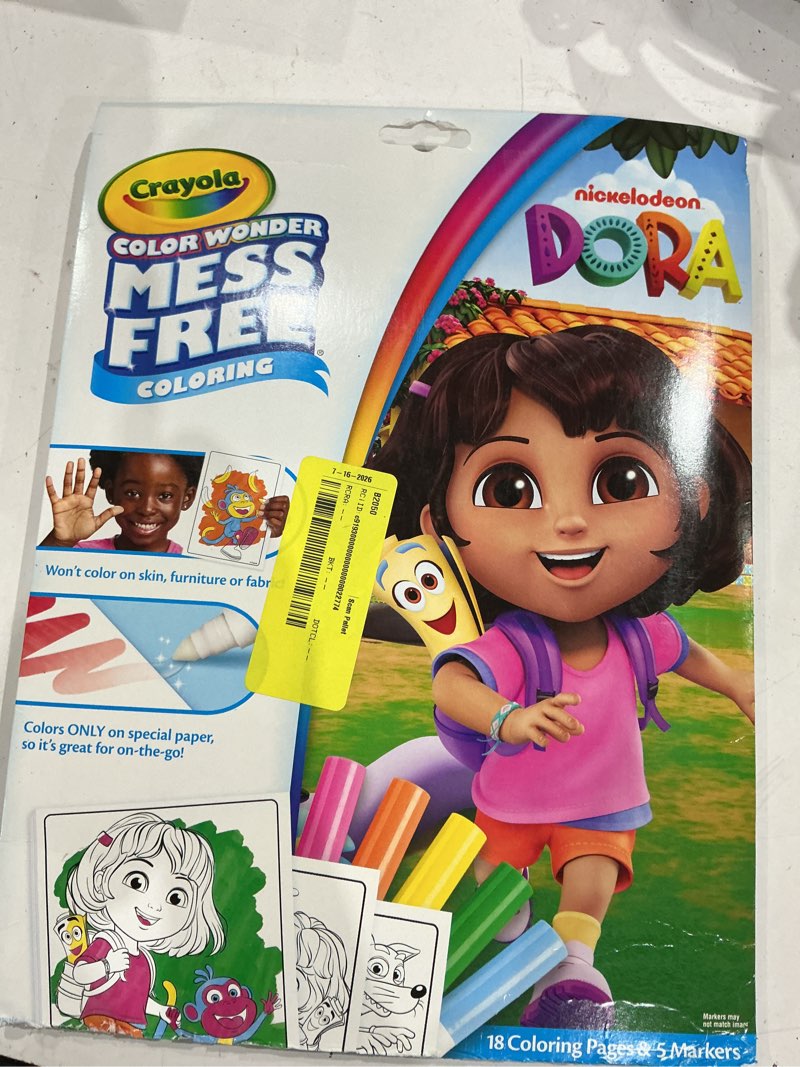 Condition photo showing Good Condition for crayola color wonder foldalope dora