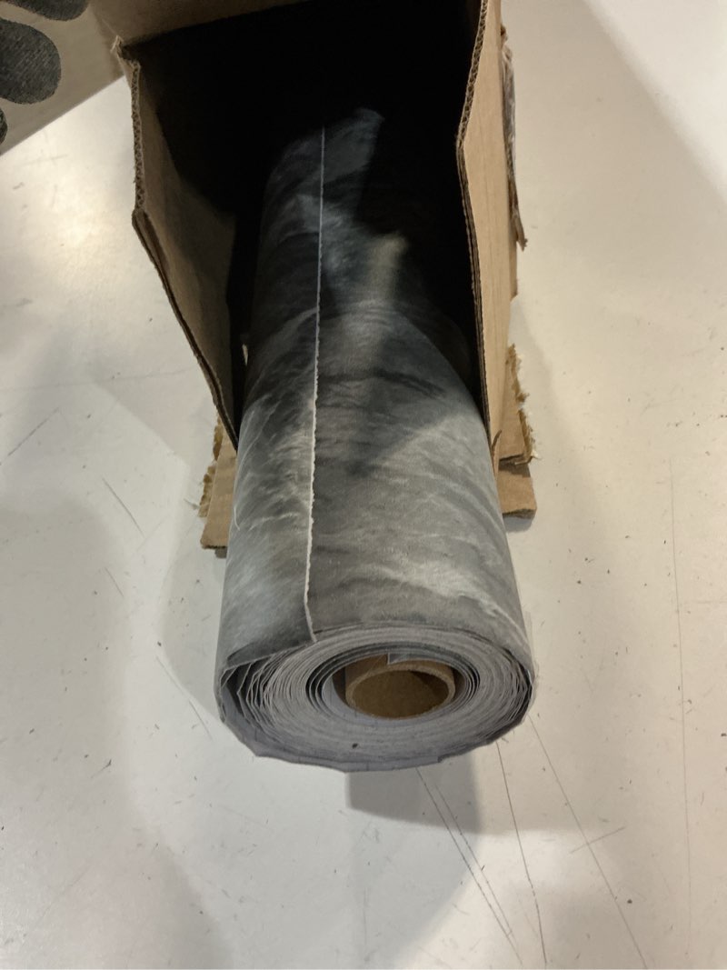 Condition photo showing Good Condition for totio ultra wide grey marble wallpaper peel stick 32x315inch matte thicken waterproof adhesive dark gray granite textured countertop contact paper vinyl wall sticker for kitchen bathroom tv backdrop 32"w x 315"l stone grey