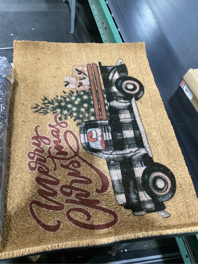 Christmas door mat 60x90 cm style 14 brown