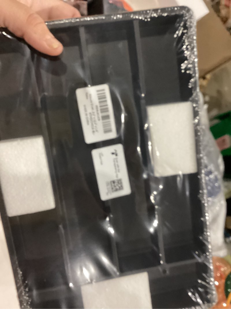 Condition photo showing New/Like New for Kitsure Silverware Organizer for Drawers - Expandable Cutlery and Utensil Drawer Organizer with Easy Maintenance, Premium PP Kitchen Organizers and Storage for Flatware, Black, 13.2" x 12.2" x 1.6" Black Medium