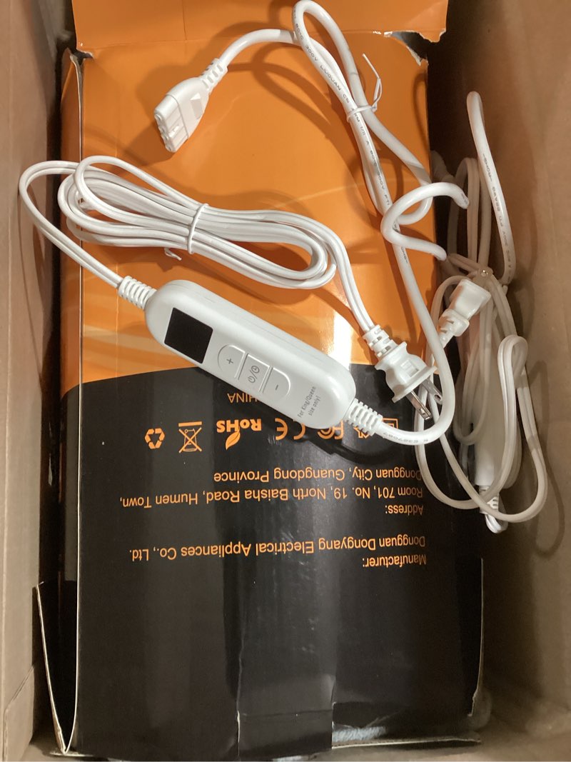 Condition photo showing Good Condition for Heated Blanket - Queen Size Electric Blanket 84" x 90" Soft Flannel Heating Blanket with 10 Time Settings, 6 Heat Settings, Machine Washable with Over-Heat Protection (Gray) Gray 84 x 90 inch queen size