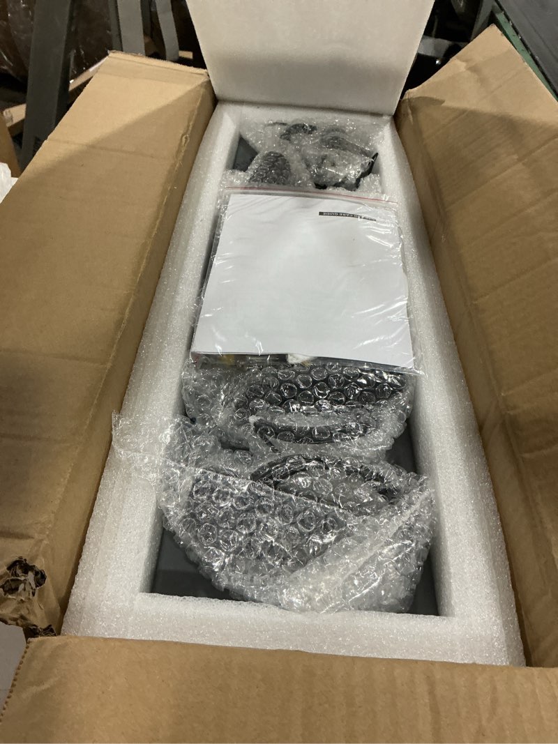 Condition photo showing Good Condition for 6 lights rectangular crystal pendant lights for kitchen island led dimmable light modern chandeliers lighting fixtures for dining room bedroom hanging light black black 6 lights