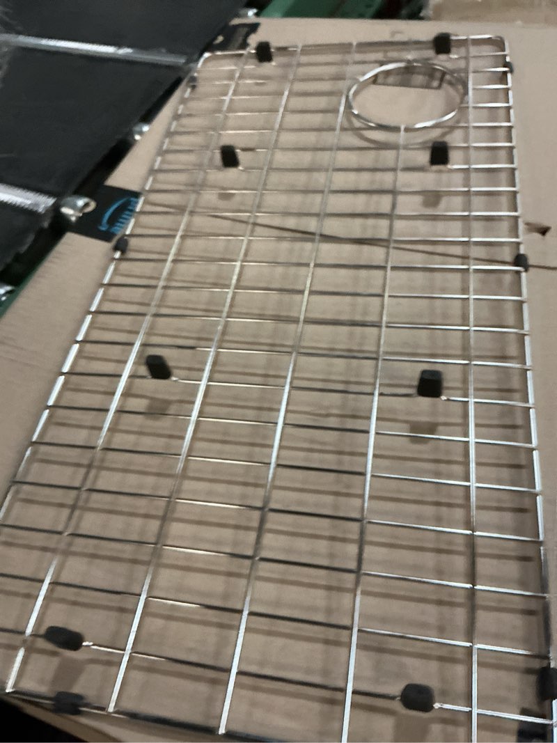 Condition photo showing Good Condition for Kitchen Accessories CTXBG2814 Metal frame 28-1/4" x 14-1/4" x 1-1/4" Stainless Steel Basin Rack for Bottom of for Specific Elkay Sink Bowls,1PCS