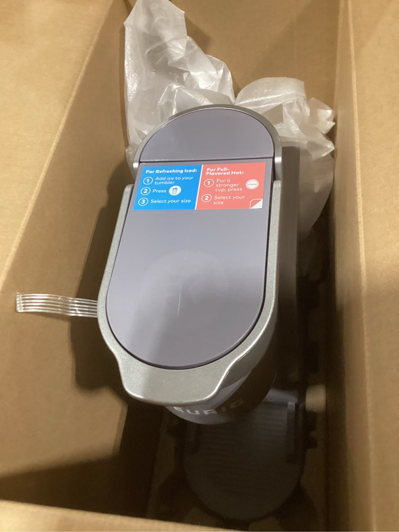 Condition photo showing Good Condition for Keurig K-Iced Coffee Maker, Single Serve K-Cup Pod Iced Coffee Maker, With Hot and Cold Coffee Capabilities, Brews Any K-Cup Pod, Gray