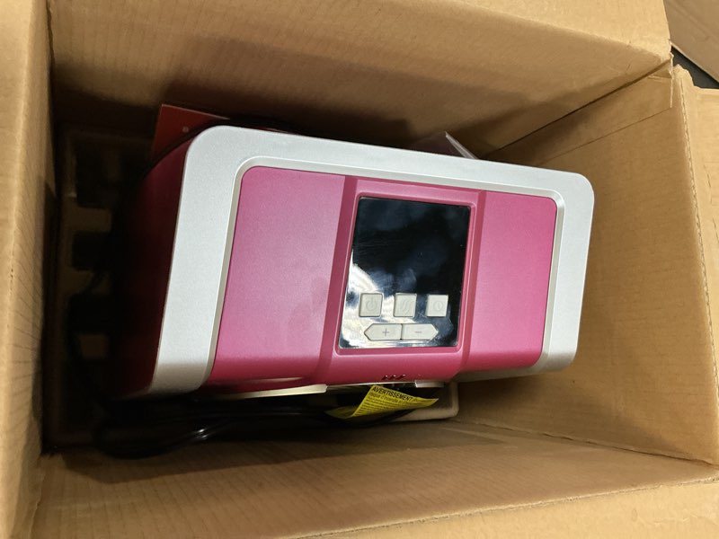 Condition photo showing Good Condition for HEATIT Space Heater for Indoor, Digital Display with Thermostat, 1-12H Timer, Fan Mode,1500W/750W, Electric Space Heater for Office, Bedroom,Pink,10.6"Dx7.0"W x 11.8"H Heater-Standard PINK