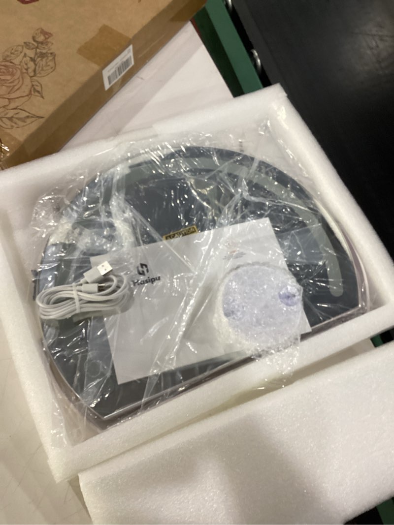 Condition photo showing Good Condition for Hasipu Vanity Mirror with Lights, 13.8" x 10.7" LED Makeup Mirror, Lighted Makeup Mirror with Lights, Smart Touch Control 3 Colors Dimmable Mirror, White White 10"L x 13"W