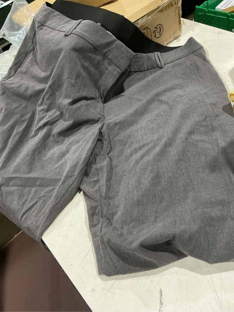 Condition photo showing Good Condition for briggs new york women's bistretch flare leg pant (also available in plus) 22 plus heather grey