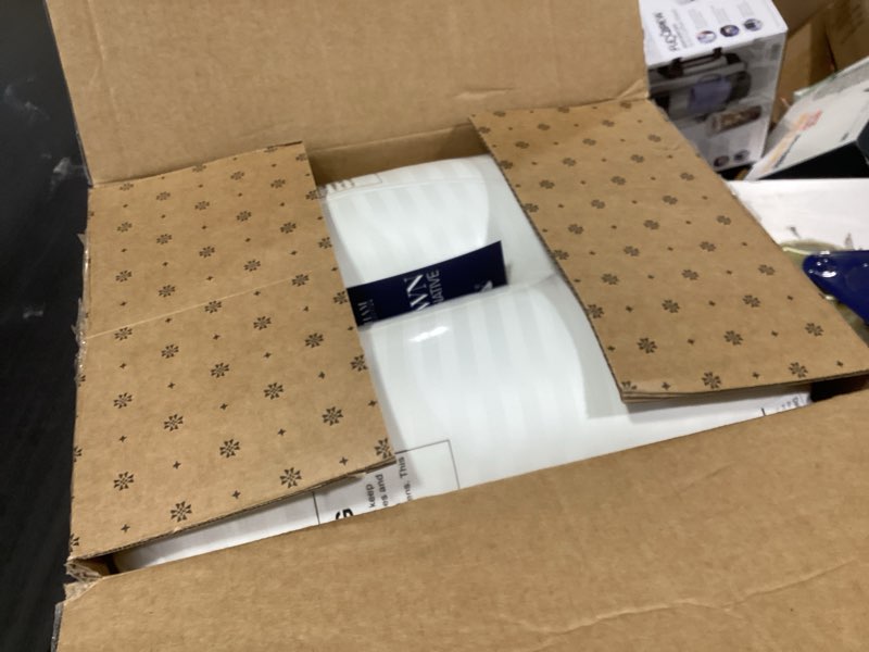 Condition photo showing New/Like New for beckham hotel collection bed pillows standard/queen size set of 2 - original soft down alternative pillow for sleeping - soft support for back, stomach or side sleepers queen / standard white