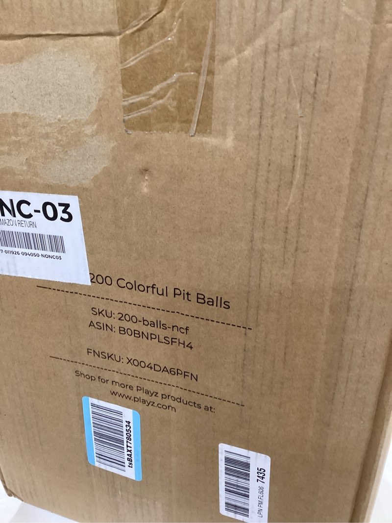 Condition photo showing Good Condition for Playz Soft Plastic Mini Ball Pit Balls 200 Count - w/ 8 Vibrant Colors - Crush Proof, No Sharp Edges, Non Toxic, Phthalate & BPA Free for Baby Toddler Ball Pit, Play Tents & Tunnels Indoor & Outdoor