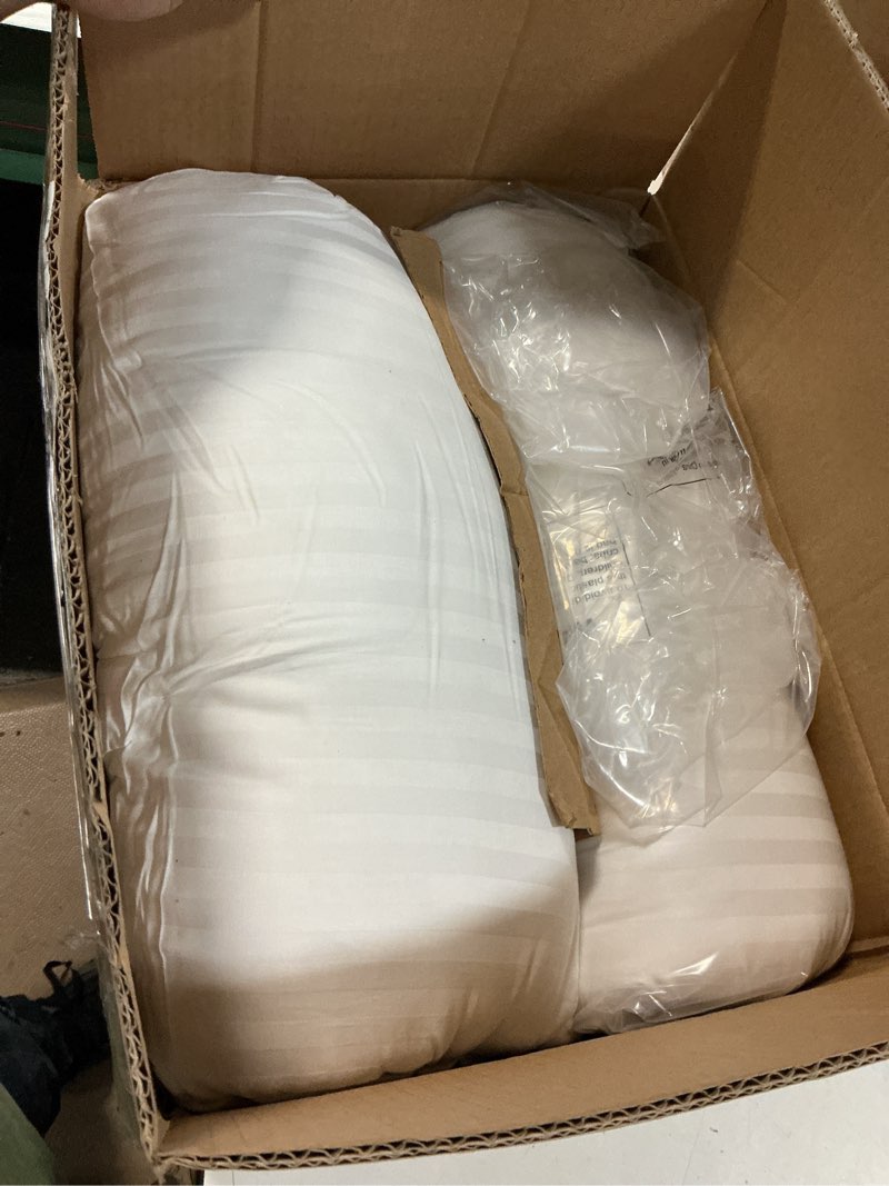 Condition photo showing Good Condition for beckham hotel collection bed pillows standard/queen size set of 2 - original soft down alternative pillow for sleeping - soft support for back, stomach or side sleepers queen / standard white