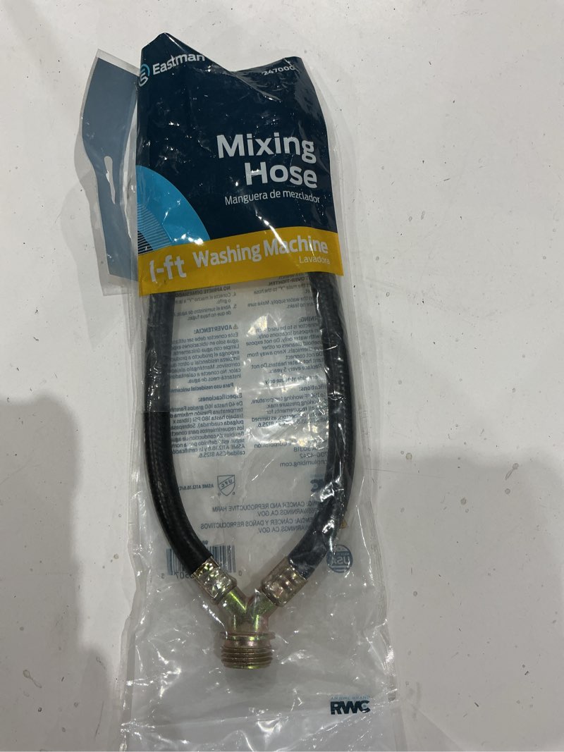 Condition photo showing Good Condition for eastman 12-in 3/4-in fht inlet x 3/4-in hose thread outlet rubber washing machine connector