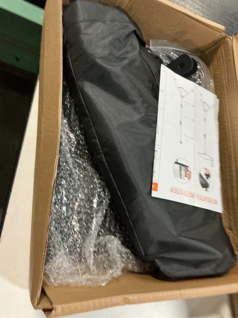 Condition photo showing New/Like New for projector stand tripod adjustable, laptop height from 23.5 to 46.5 inches with gooseneck phone holder, floor for office, home, stage, studio, dj racks holder mount, 23.5inch-46.5inch a?23"-46" black