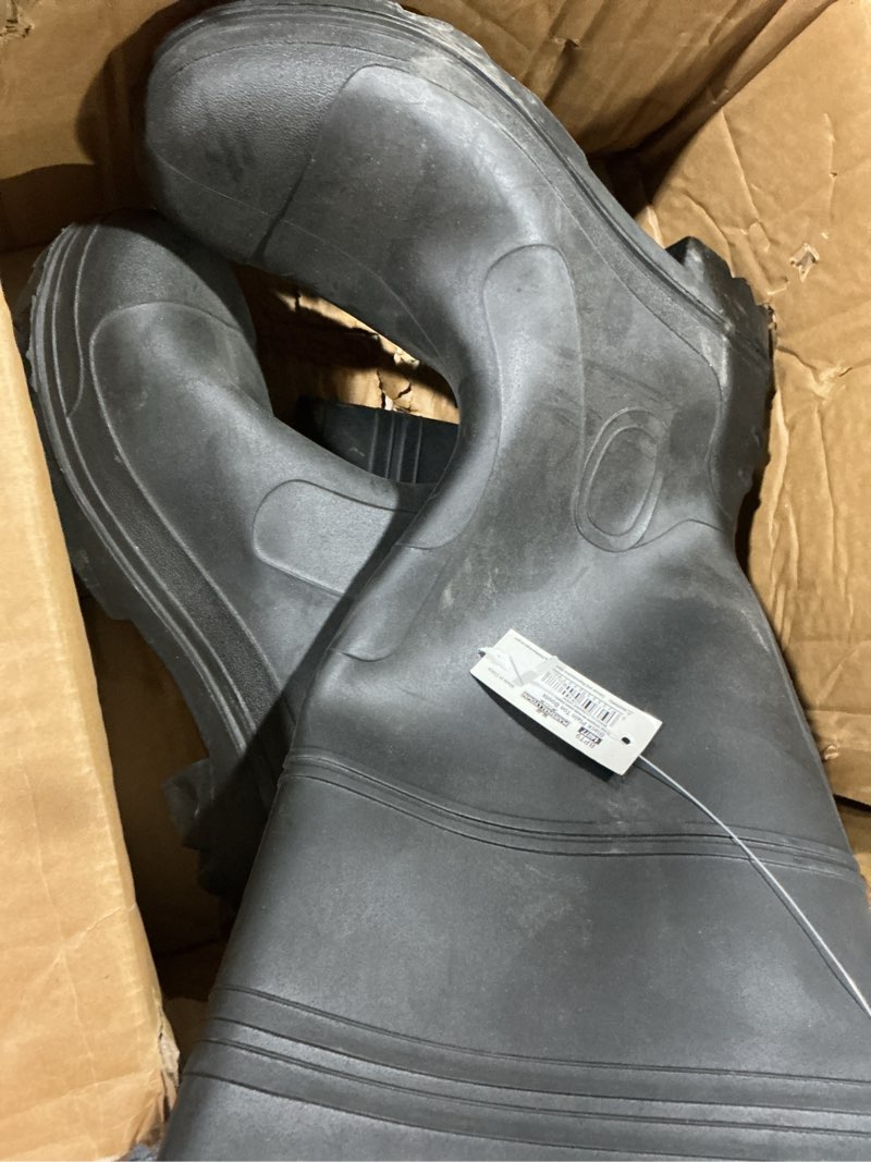 Condition photo showing Good Condition for marshalltown adult unisex black waterproof work boots size: 9