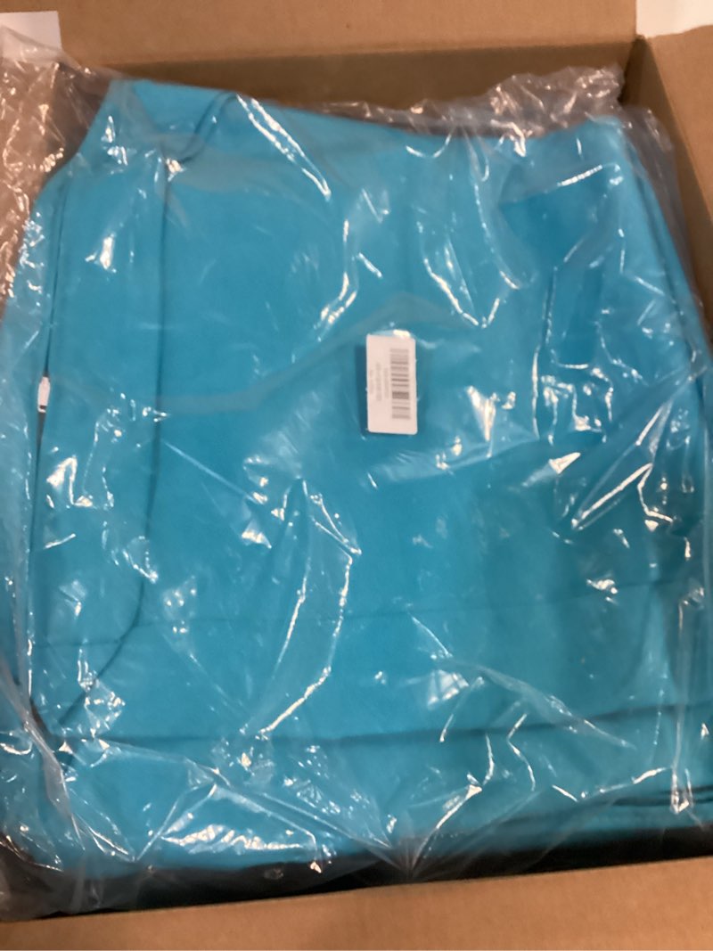 Condition photo showing item condition for Outdoor Curved Sofa Cushion Cover with Zipper & Anti-Slip Particles, Half Moon Patio Furniture Cushions Covers Waterproof, Olefin Fabric-ONLY Cover (Aruba Blue, 77/40 * 28 * 5.3inch) Aruba Blue 77/40*28*5.3inch