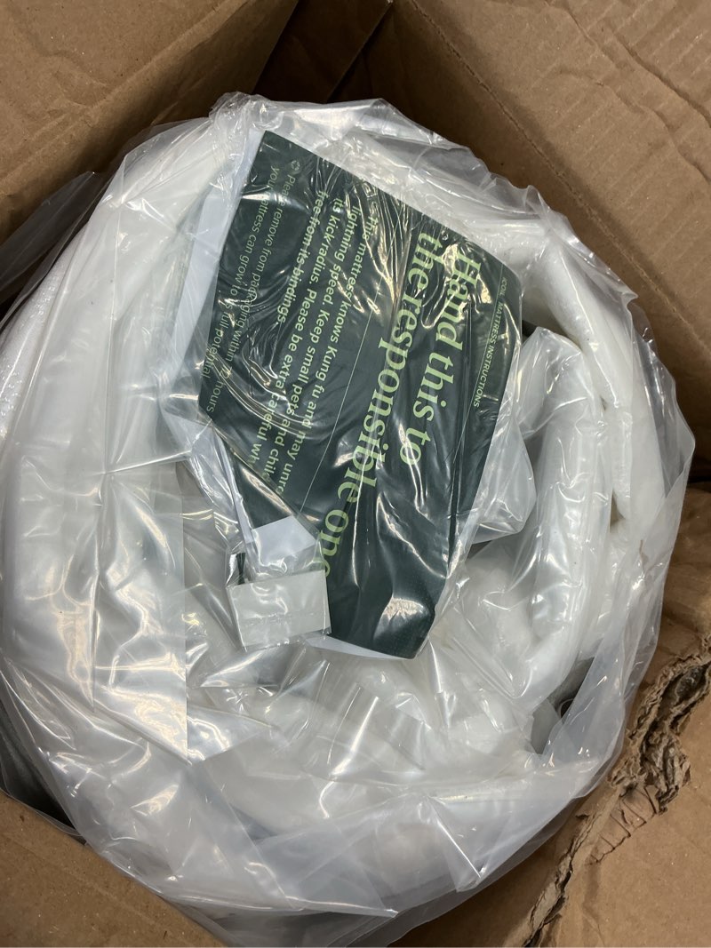 Condition photo showing New/Like New for Zinus 8 Inch Foam and Spring Hybrid Mattress [New Version], Twin, Fiberglass Free, Medium Firmness, Durable Support, Certified Safe Foams & Fabric, Mattress in A Box White Twin 8" New Small Box