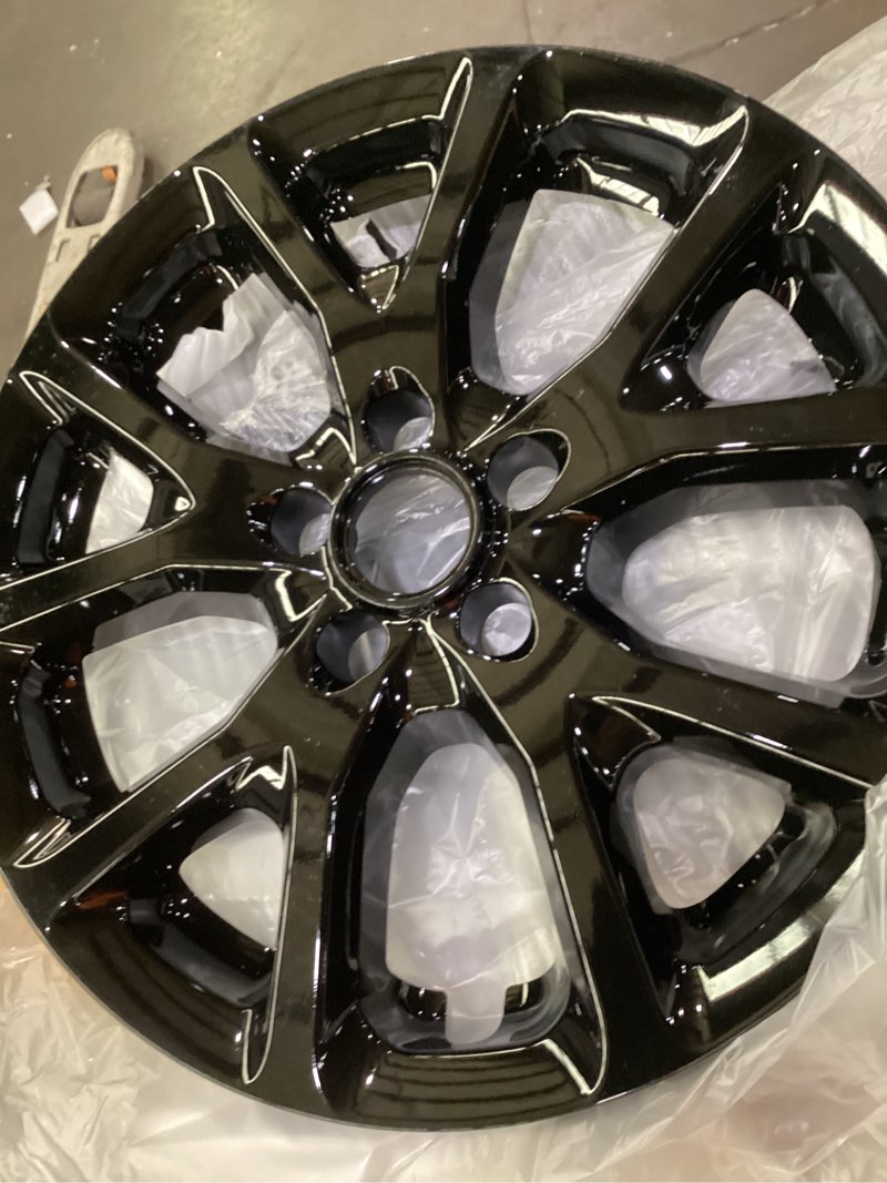 Wheel Skins comeptible with Jeep Cherokee 2014-2018 ; Set of 4 Pack;Glossy Black Wheel Covers;Set of 4 Packs;17 inch