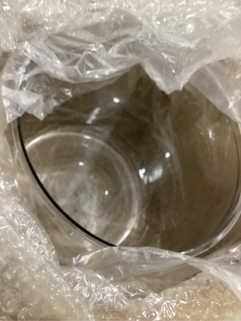 Condition photo showing New/Like New for Pawfly Small Plastic Fish Bowl, Clear Round 3 Gallon Fish Tank for Little Fish, Unbreakable Small Fishbowl Desktop Aquarium, Shatterproof Betta Fish Tank Goldfish Bowl, Decorative Globe Vase 3 Gallon Fish Bowl