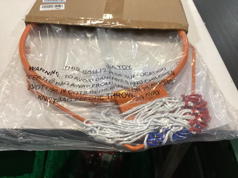 Condition photo showing Good Condition for Basketball Folding Hoop, Indoor/Outdoor Hanging Basketball Net, All-Weather Net, Wall Hanging 18"