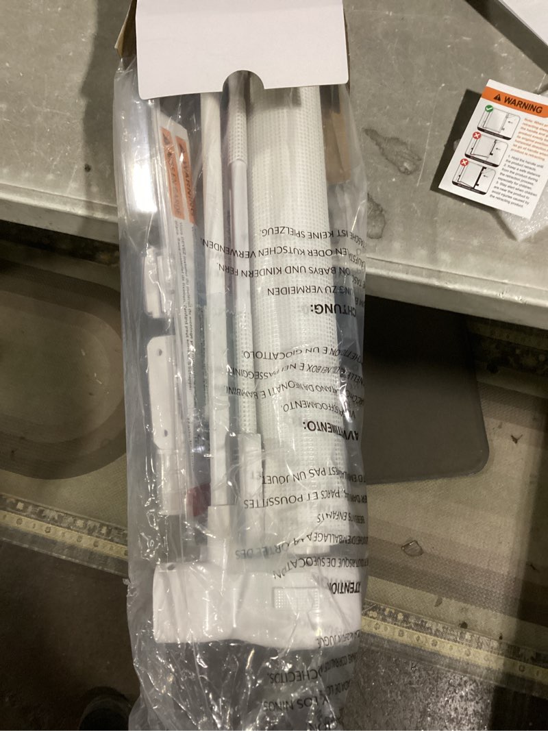 Condition photo showing Good Condition for 20 Inches Tall Retractable Dog Gate to Step Over, Short Pet Gate for Doorways, Extends up to 55" Wide, Step Over Puppy Gates for The House Mesh Doggie Gates Small Dog Gate Indoor Outdoor (White) White Reinforced 20" Tall x 55" Wide