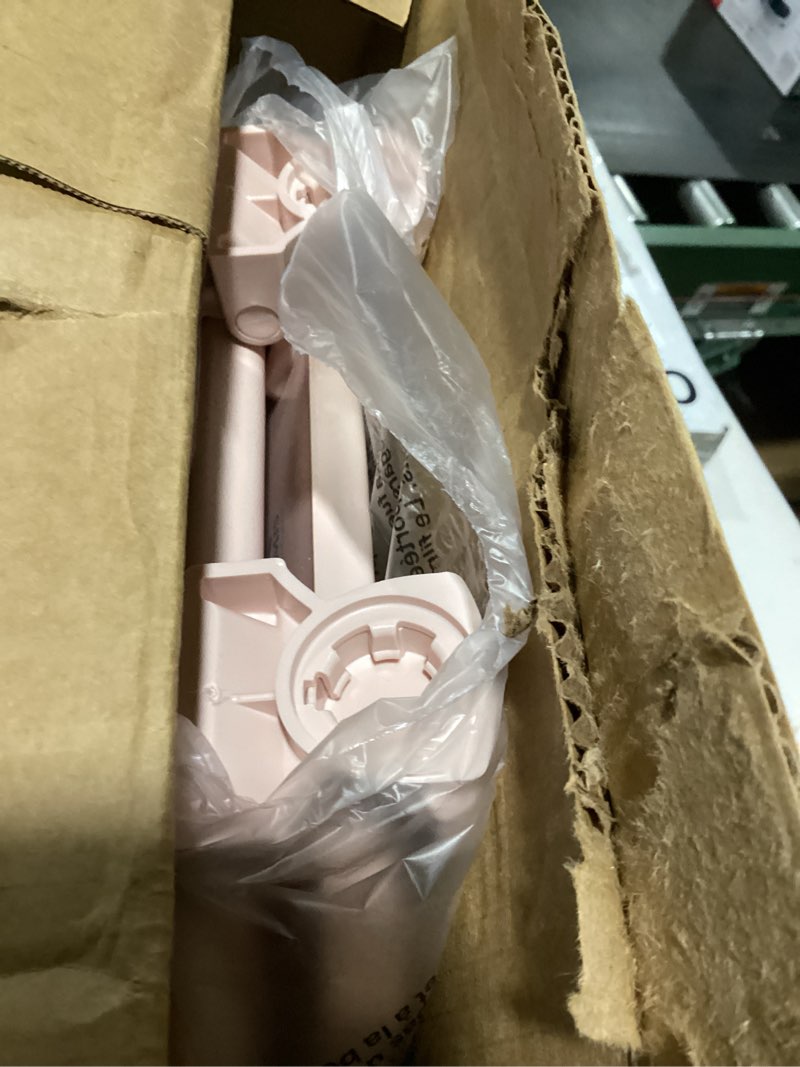 Condition photo showing As Is for bemis 500ec063 round closed front toilet seat with cover in venetian pink