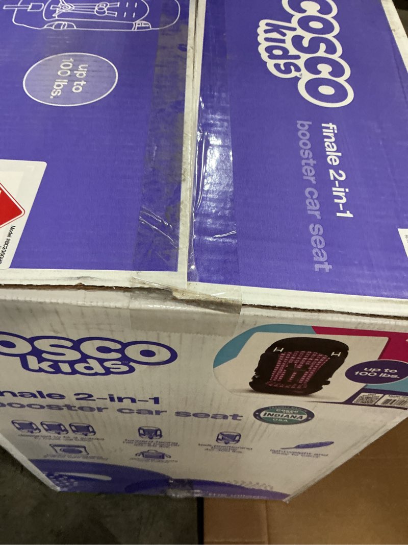Condition photo showing Good Condition for cosco kids finale 2-in-1 booster car seat, peony tiles, toddler, unisex