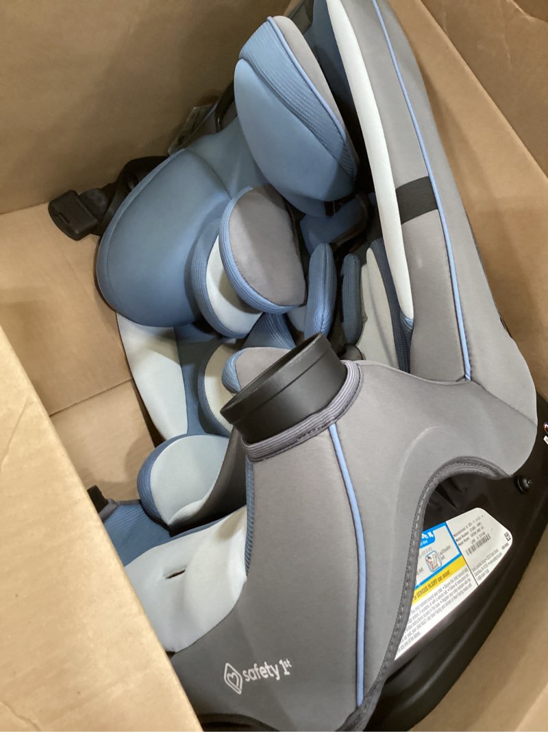 Condition photo showing Good Condition for safety 1st grow and go all-in-one slim convertible car seat, rear facing, 5-40 lbs, forward facing (30–65 lbs), high back booster seat 40-100 pounds, alaskan blue alaskan blue original
