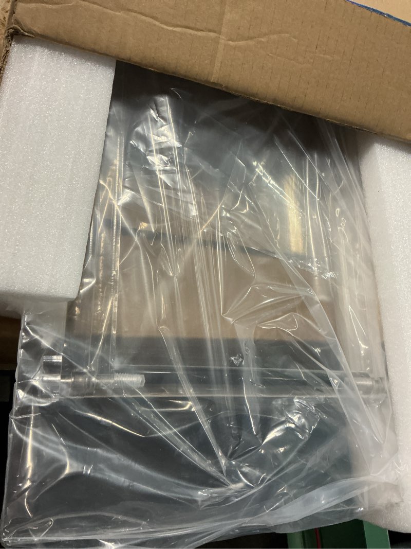 Condition photo showing Good Condition for 2 pcs acrylic foldable tv dinner table clear small folding tv tray space saving acrylic dining table for eating snack coffee bed desk side living room kitchen furniture easy assembly 20.4*18.6*12 inch