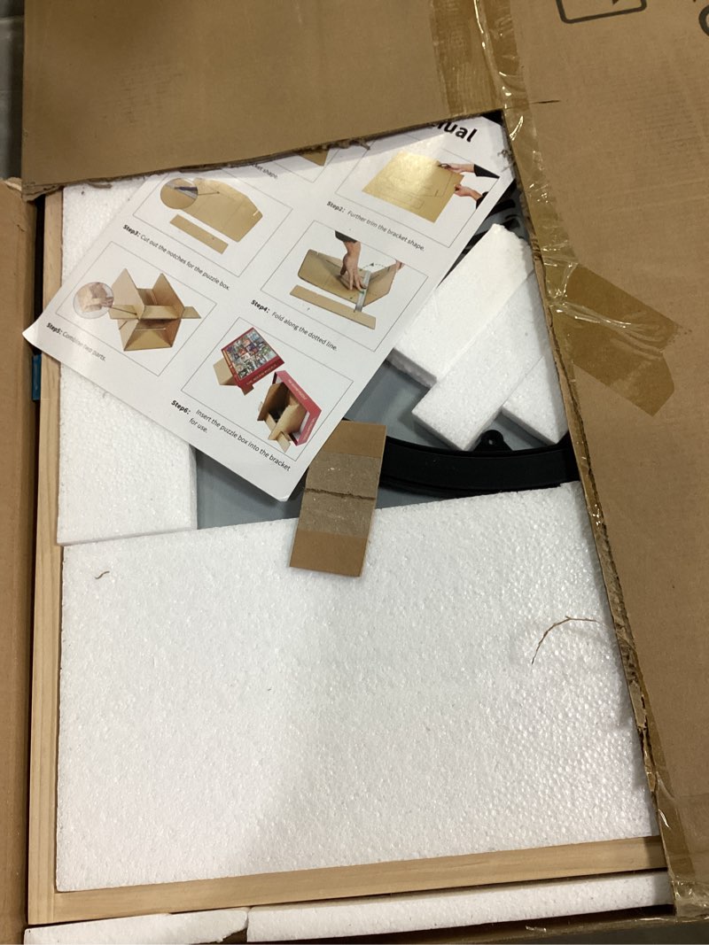 Condition photo showing As Is for ALL4JIG 1000 Pieces 2-in-1 Tilting & Rotating Puzzle Board, 30.16" x 22.44"Adjustable Angle Puzzle B