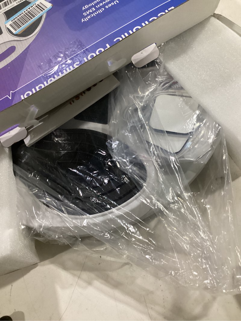 Condition photo showing Good Condition for ems foot massager for neuropathy, nmes foot stimulator for neuropathy feet nerve fsa&hsa eligible item electric foot massager for circulation and pain relief with 4 tens unit muscle stimulator pads
