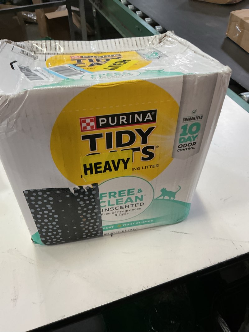 Condition photo showing New/Like New for purina tidy cats free and clean unscented cat litter - 38 lb. box 38 pound (pack of 1)