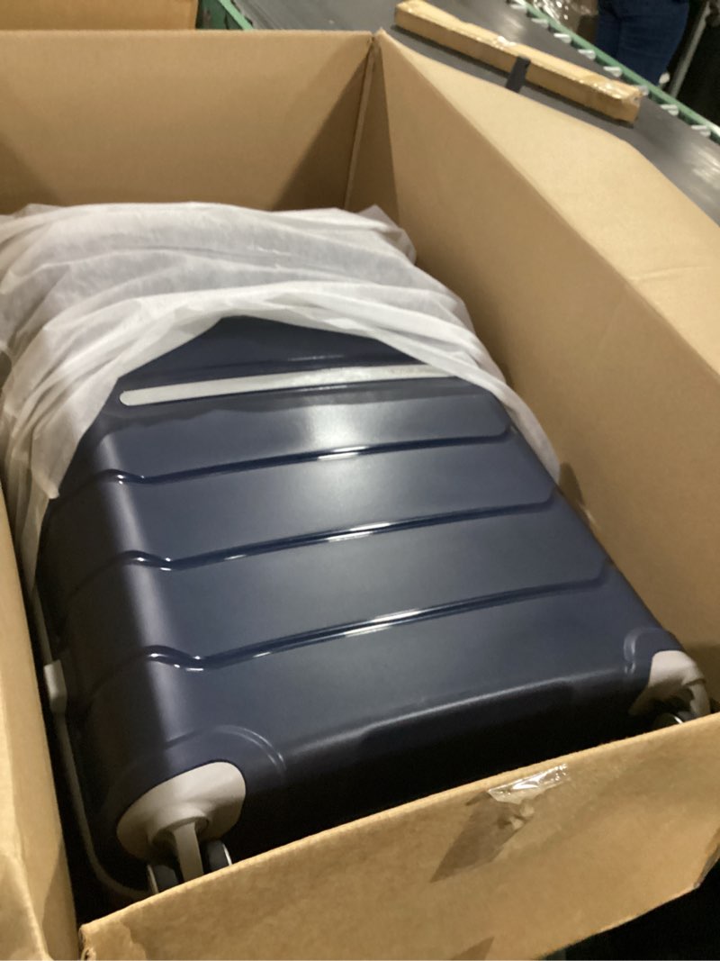 Condition photo showing Good Condition for samsonite freeform hardside carry-on luggage with spinner wheels - hardshell suitcase - tsa, airline-approved - expandable hard shell, smooth rolling wheels for lightweight travel - navy carry-on spinner navy