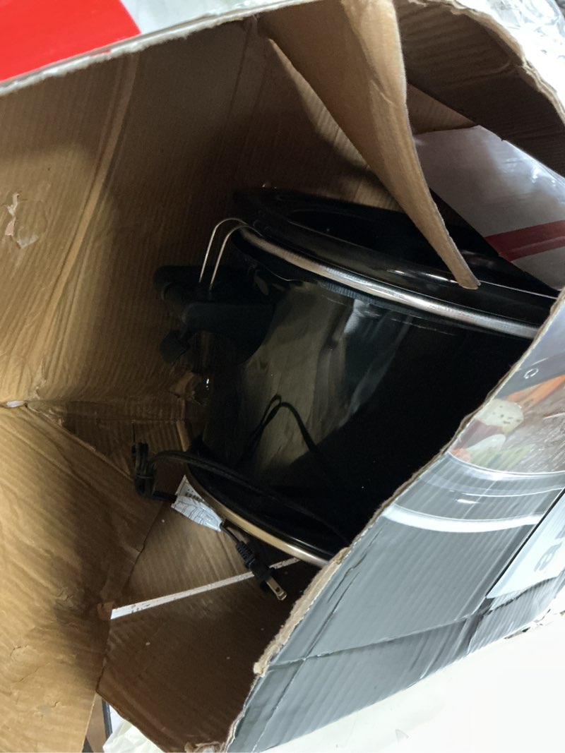 Condition photo showing As Is for Hamilton Beach Slow Cooker, Extra Large 10 Quart, Stay or Go Portable With Lid Lock, Dishwasher Safe Crock, Black (33195)