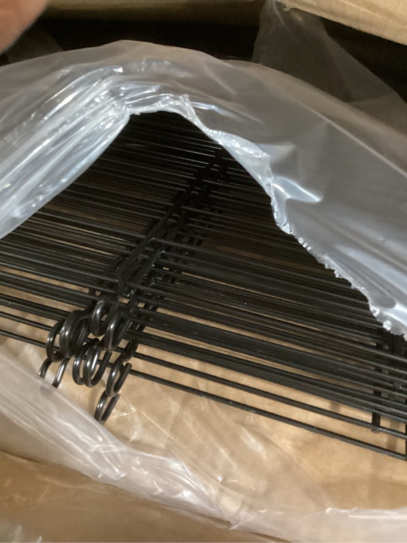 Condition photo showing Good Condition for 10 panels no dig decorative outdoor garden fence for yard, 48 in(h) x 26.25 ft(l) animal barrier fencing rustproof metal wire panel border for dog, rabbits, and patio temporary ground stakes 10 panels-48 in(h) x 26.25 ft(l)