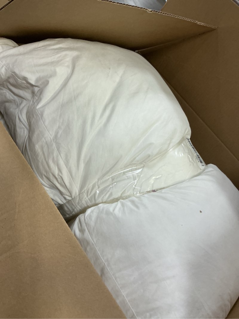 Condition photo showing As Is for Casper Essential Pillow for Sleeping, Standard, White, Two Pack