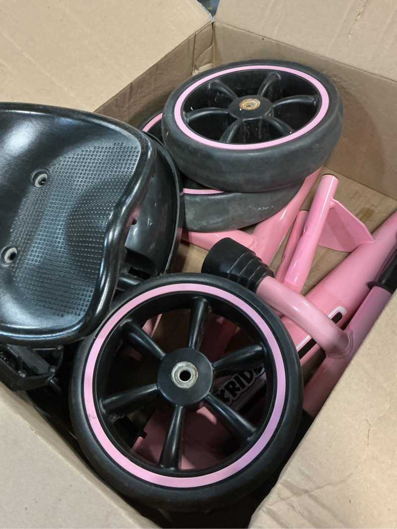 Condition photo showing As Is for kriddo tricycle for 2-5 year olds - pink toddler trike with gift for 24 month to 4 year old girls