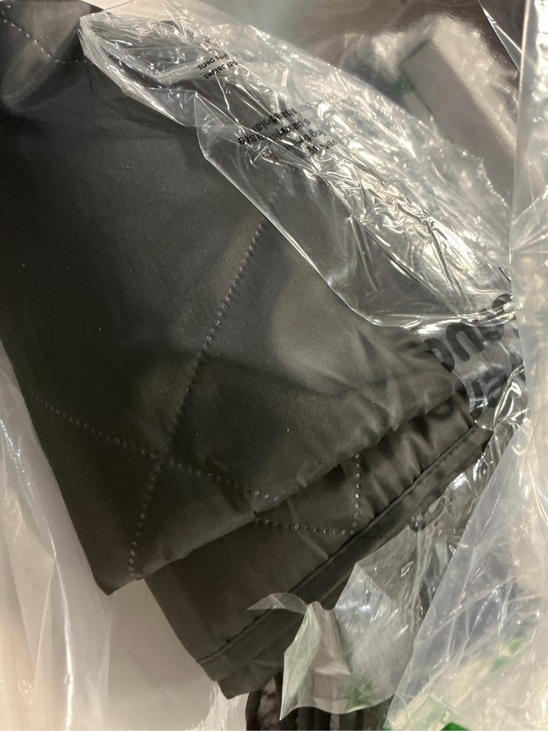 Condition photo showing As Is for eversnug sherpa waterproof camping blanket - extra thick and warm, large sherpa fleece outdoor blanket for camping, picnics, beaches, stadiums, pets - washable and windproof for cold weather (black)
