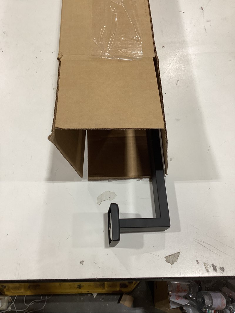 Condition photo showing Good Condition for NearMoon Towel Bar, Bath Accessories Premium Thicken Stainless Steel Square Shower Towel Rack for Bathroom, Towel Holder Wall Mounted(1 Pack, Matte Black, 24 Inch) 1 Pack 24 Inch Matte Black