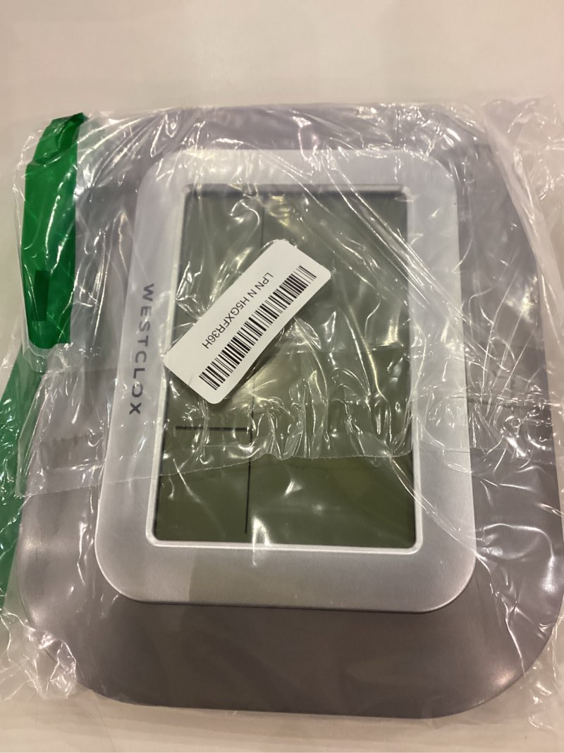 Westclox 9in Digital Wall Clock (Silver)