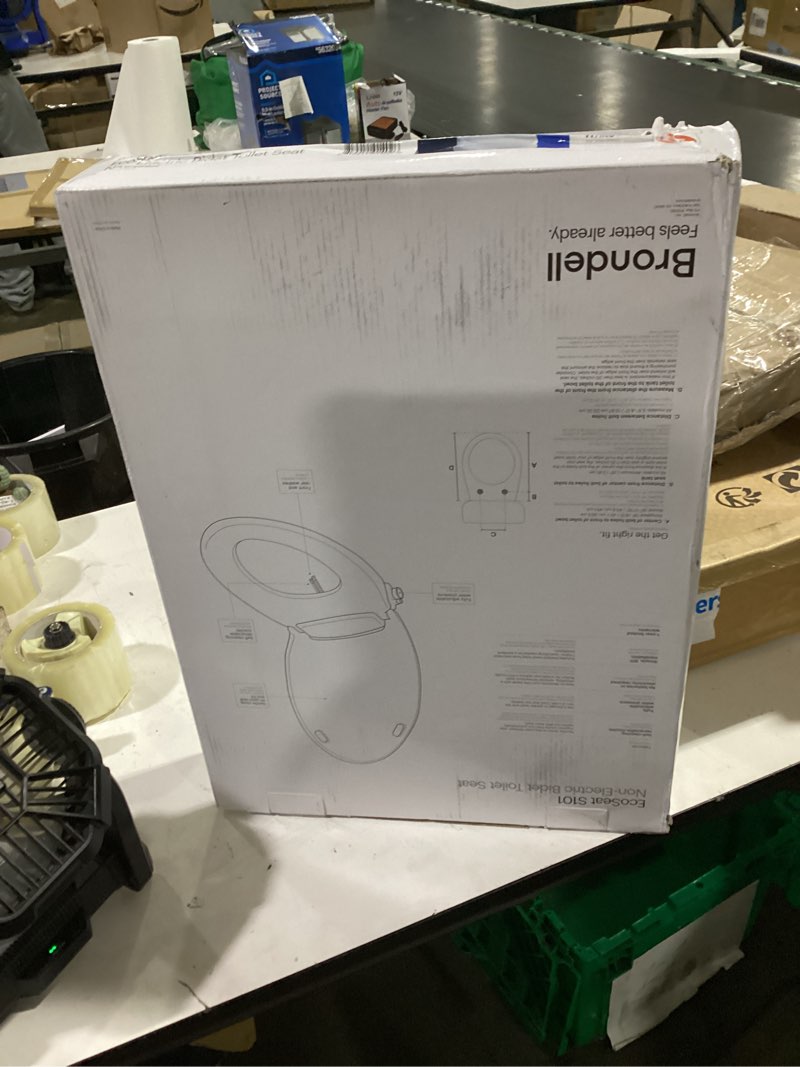 Condition photo showing Good Condition for brondell bidet toilet seat non-electric swash ecoseat, fits elongated toilets, white - dual nozzle system, ambient water temperature - bidet with easy installation
