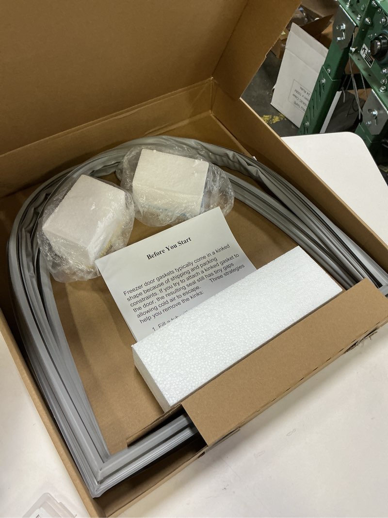 Condition photo showing Good Condition for W10830162 Refrigerator Door Seal, French Refrigerator Door Gasket Compatible with Whirlpool, Kenmore, Fit Model WRF535SMBW00, KBFS20EVMS13, IX6HHEXDSM00, Replaces 12723206AP W10179332, 39.7 x 16.9"