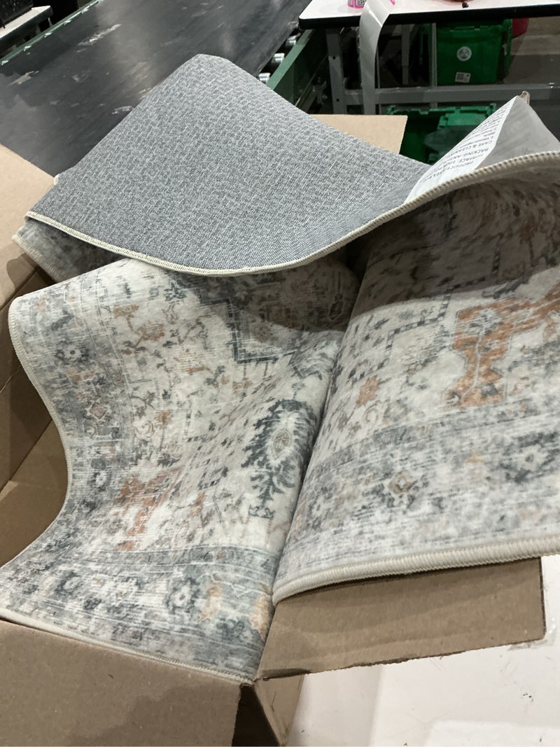 similar to not exact area rugs for living room, machine washable rug, non slip indoor vintage rug, low pile lightweight chenille print carpet for bedroom dining room home office, mint sage