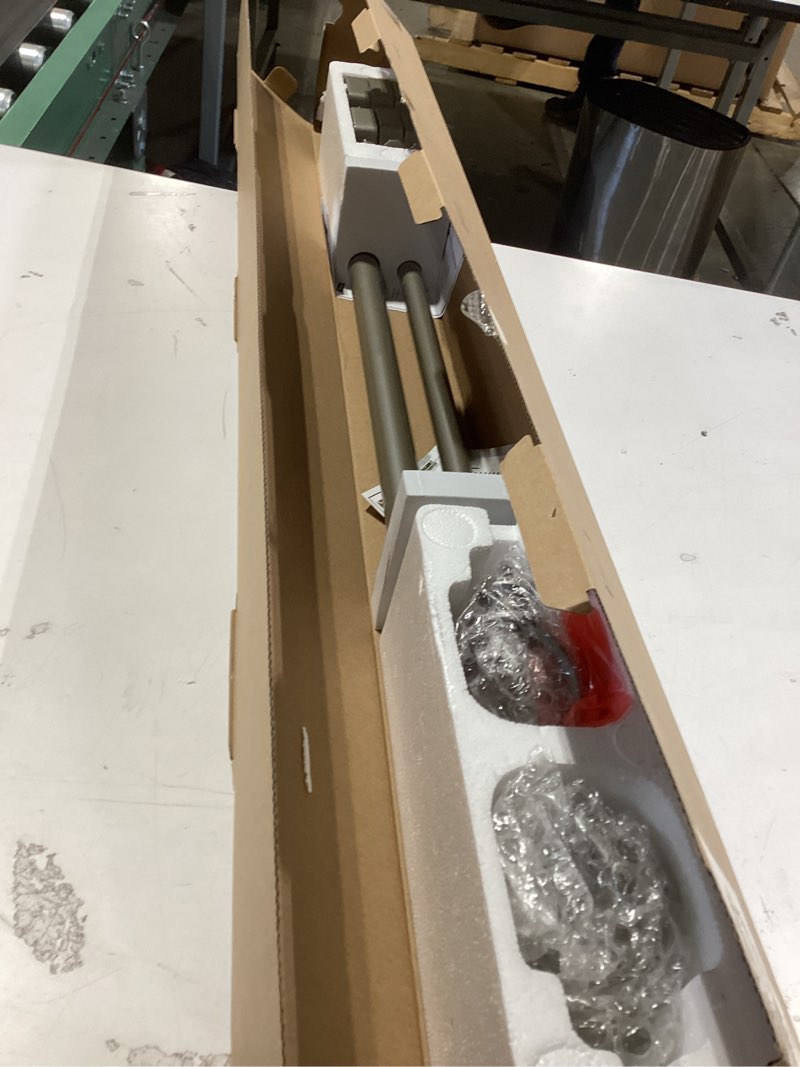 Condition photo showing New/Like New for KAMANINA 1 Inch Double Curtain Rods 36 to 72 Inches (3-6 Feet) Window Telescoping Drapery Rod, Antique Sliver Heavy Duty Curtain Rods for Windows, Twisted Cage Finials Antique Silver 36-72"