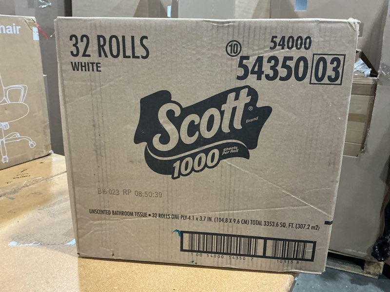 Condition photo showing New/Like New for scott 1000 papel higiénico de confianza, 32 rollos, seguro para sépticos, papel higiénico de 1 capa
