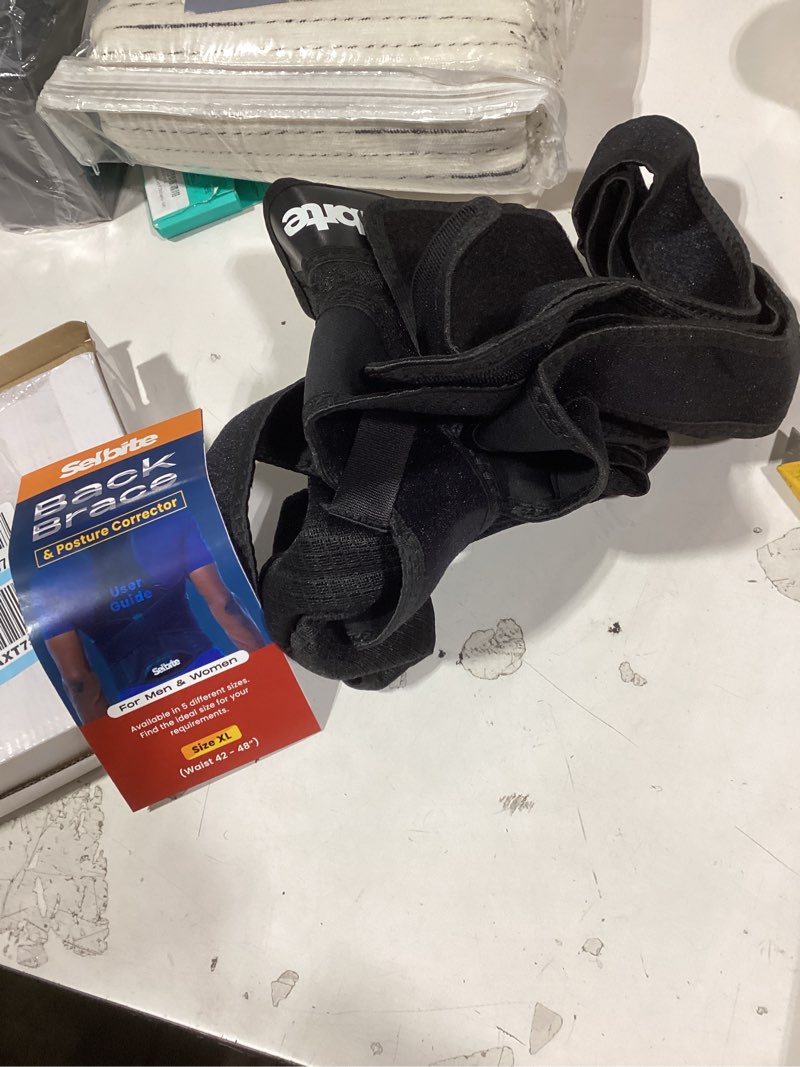 Condition photo showing Good Condition for similar product not like stock photoposture corrector for men and women, adjustable back brace for back, neck and shoulder pain relief, back support for posture improving scoliosis, hunchback, hump, thoracic, spine corrector (large)